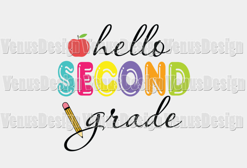 Hello Second Grade Back To School Editable Design