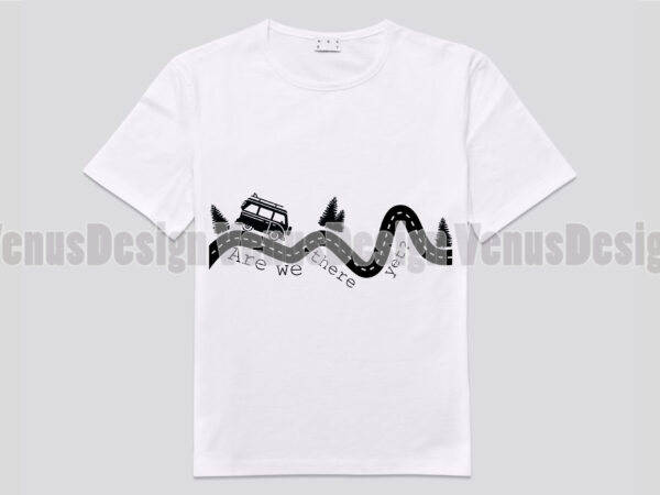 Are we there yet family road trip editable design