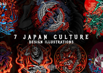 Japan Culture Illustrations Bundles