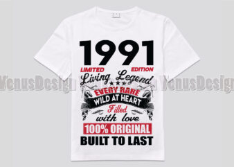 1991 Limited Edition Living Legend Editable Design
