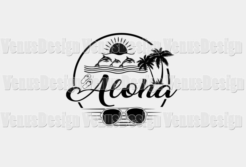 Aloha Summer Beach Trip Editable Design