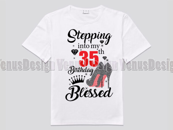 Stepping into my 35th birthday blessed editable design