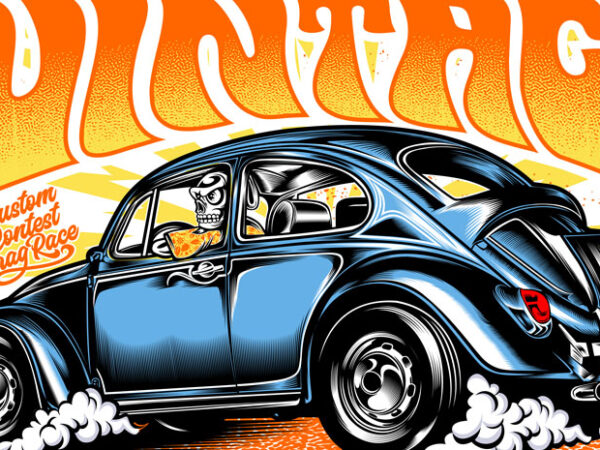 Vintage dragraces t shirt vector art Vintage dragraces t shirt vector art
