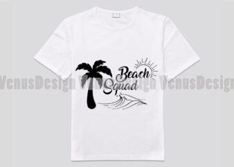 Beach Squad Editable Design