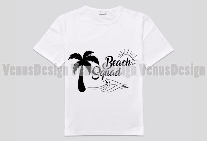 Beach Squad Editable Design