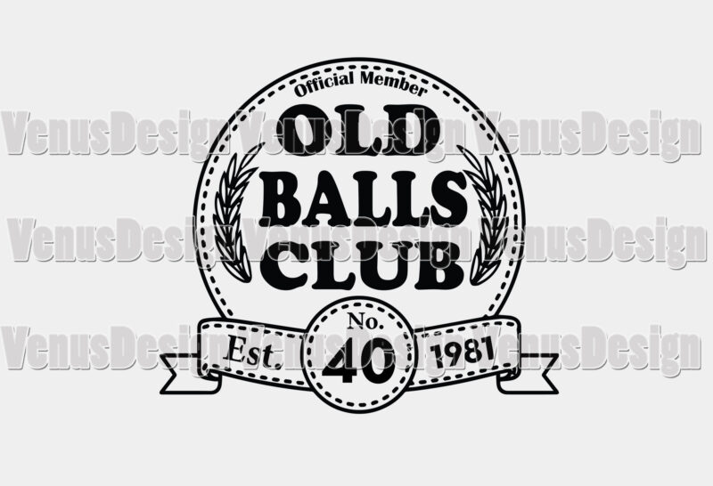 Multicolor 40th Birthday Balls Club Shirts 40th Birthday Old Balls Club Shirt Est 1981 40 Years Awesome Throw Pillow 18x18 
