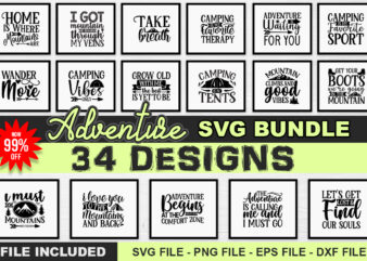 Adventure SVG Bundle t shirt vector