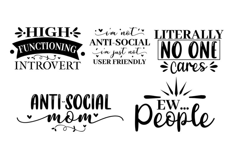 Antisocial SVG Bundle