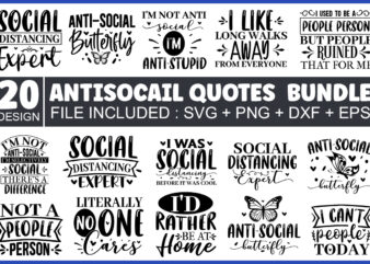 Antisocial SVG Bundle