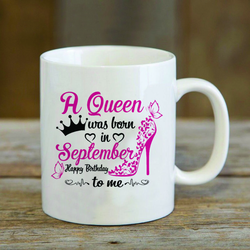 A Queen Was Born In September Gifts, Shirt For Birthday Queen Svg File Diy Crafts Svg Files For Cricut, Silhouette Sublimation Files