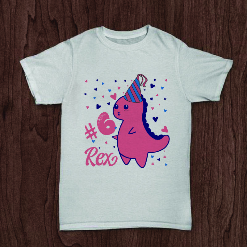 6th Birthday Rex Gifts, Shirt For Birthday Queen Svg File Diy Crafts Svg Files For Cricut, Silhouette Sublimation Files