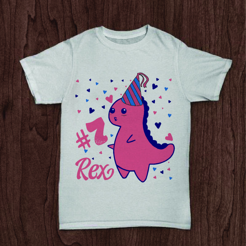 7th Birthday Rex Gifts, Shirt For Birthday Queen Svg File Diy Crafts Svg Files For Cricut, Silhouette Sublimation Files