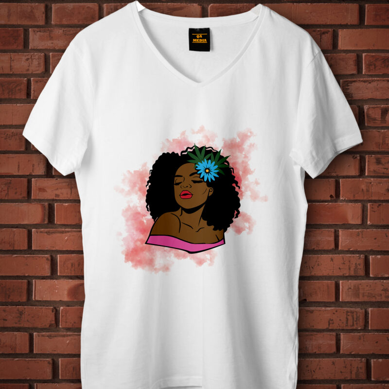 Black Girl Flower Gifts, Shirt For Black Girl Svg File Diy Crafts Svg Files For Cricut, Silhouette Sublimation Files