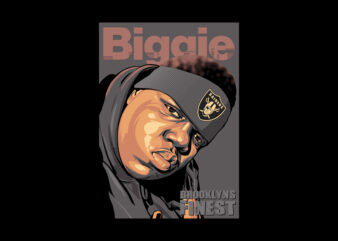 BIGGIE t shirt template