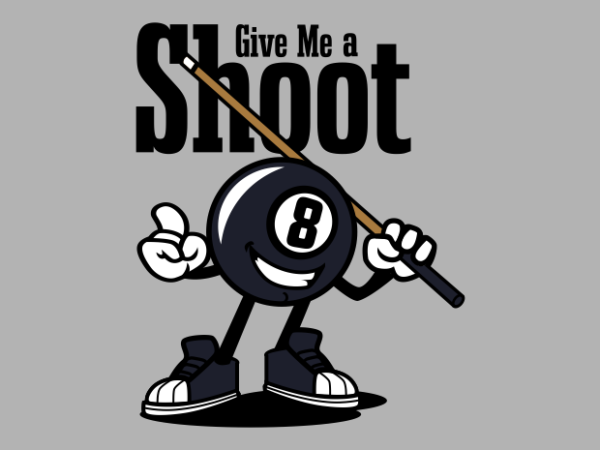 Billiard mascot t shirt template
