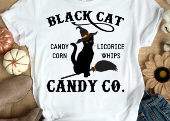 Black cat candy licorice corn whips candy co.t-shirt design, Black cat candy halloween shirt, Black cat candy halloween SVG, Black cat candy halloween tshirt, Funny Black cat tshirt, Halloween sweatshirts