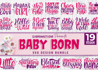 Baby Born SVG Design Bundle