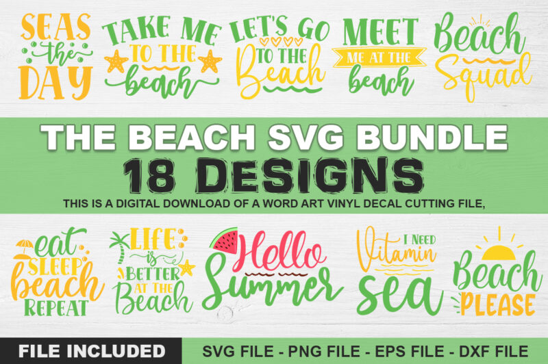 The Beach SVG Bundle