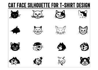 Cat face svg, Cat funny, cat face design, cat face vector, cat svg, cat vector, cat black