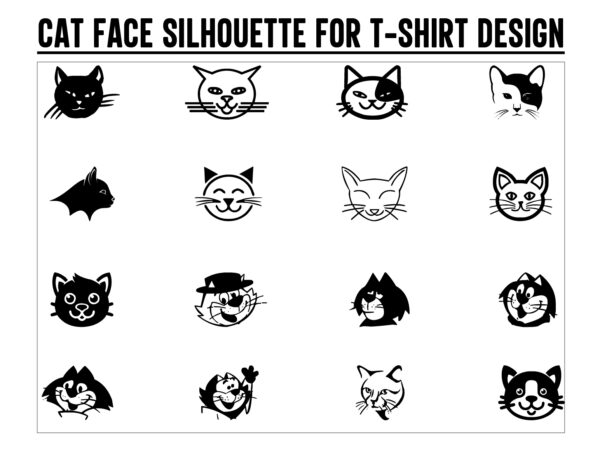 Cat face svg, cat funny, cat face design, cat face vector, cat svg, cat vector, cat black