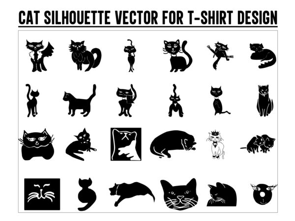 Cat svg, black cat svg, cat design, design cat bundle, cat vector