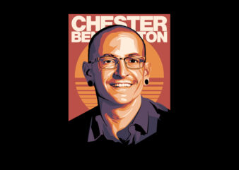 Chester Bennington t shirt vector file