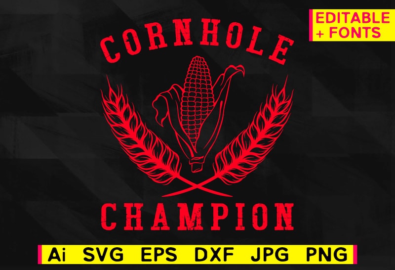 cornhole-champion-editable-vector-t-shirt-design-png-printable-file