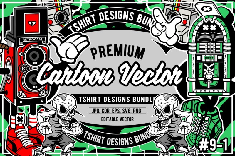 25 Cartoon Designs Bundle #9_1