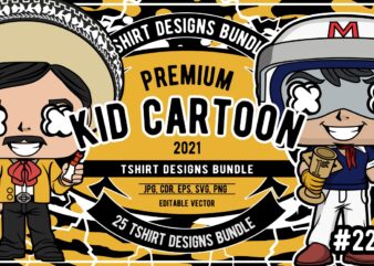 25 kid cartoon tshirt designs bundle #22