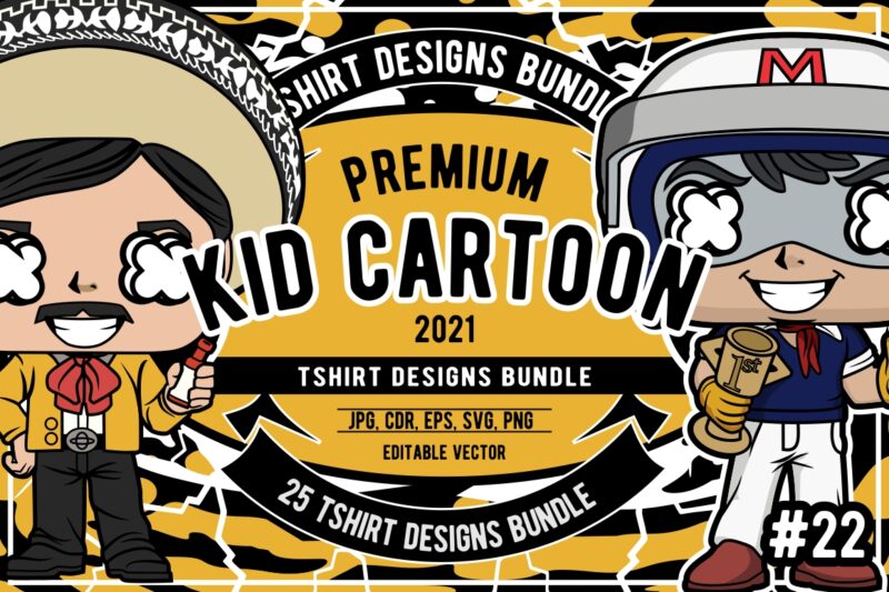 25 kid cartoon tshirt designs bundle #22