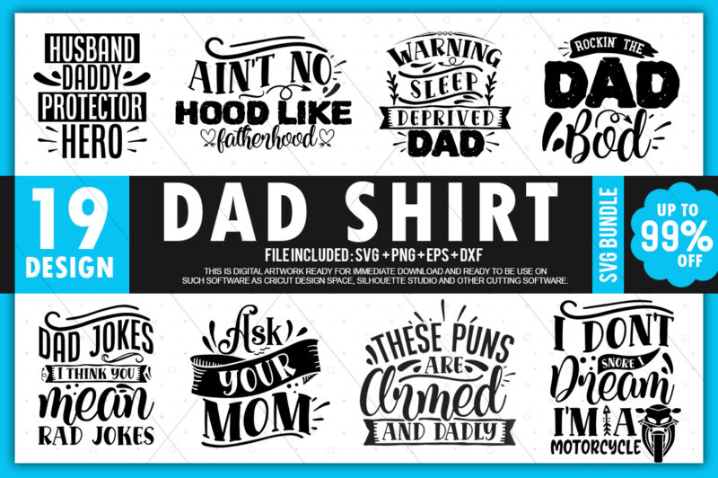Dad Shirt SVG Bundle