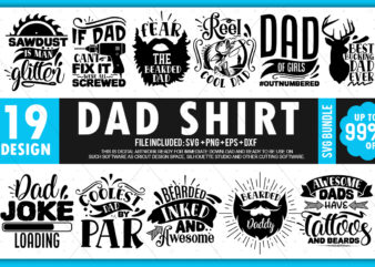 Dad Shirt SVG Bundle t shirt vector illustration