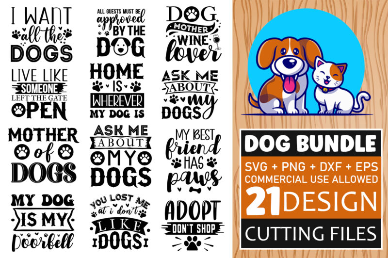 Dog SVG Bundle File