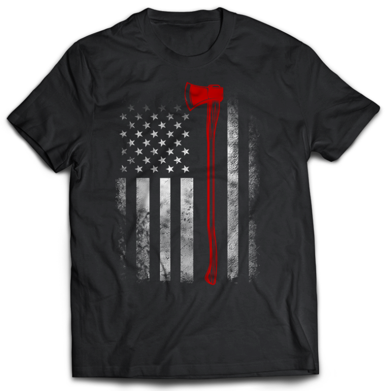 50 FIREFIGHTER Tshirt Designs Bundle Editable - Buy t-shirt designs