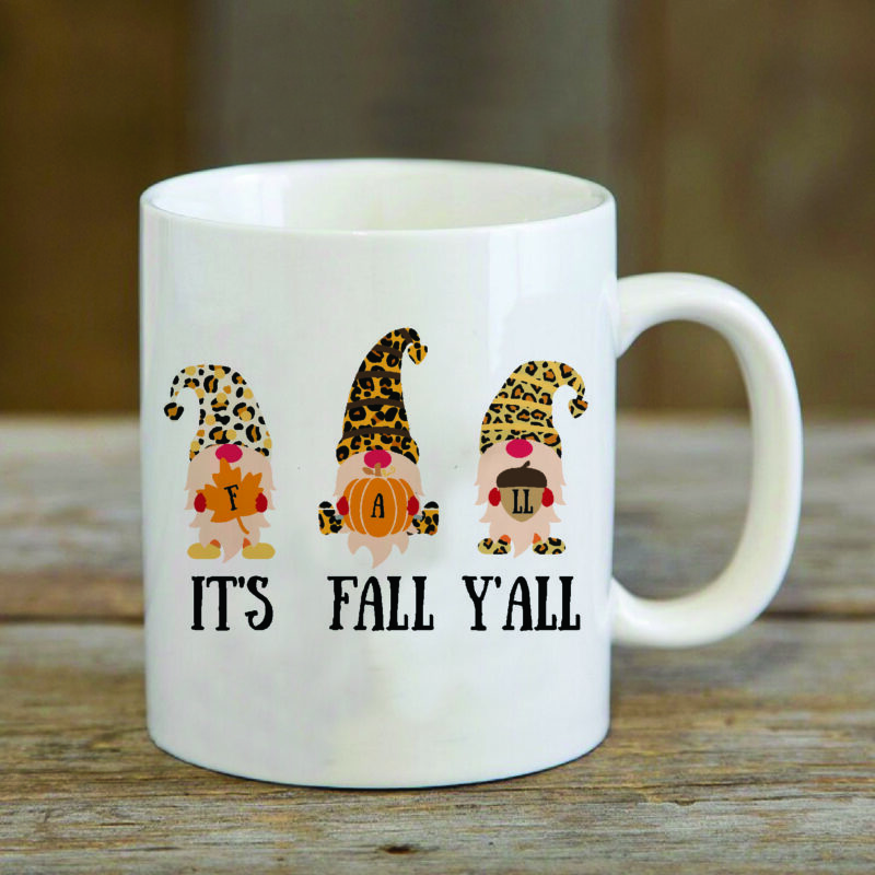 Its Fall Yall Gnomies Gifts, Shirt For Fall Day Svg File Diy Crafts Svg Files For Cricut, Silhouette Sublimation Files