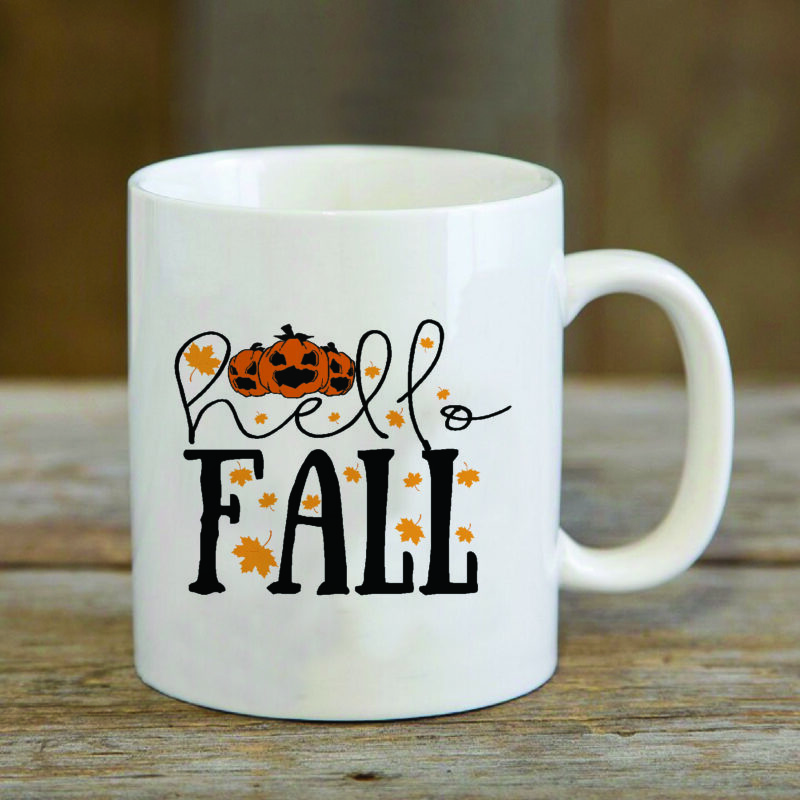 Hello Fall Pumpkin Gifts, Shirt For Fall Day Svg File Diy Crafts Svg Files For Cricut, Silhouette Sublimation Files