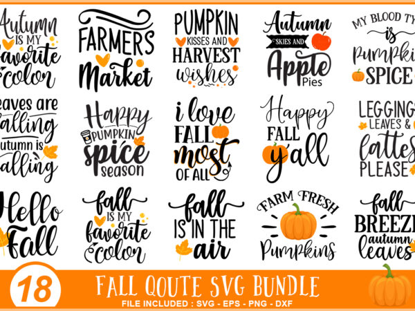 Fall svg bundle t shirt graphic design