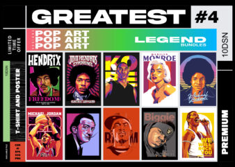 GREATEST POP ART DESIGNS #4 – legend