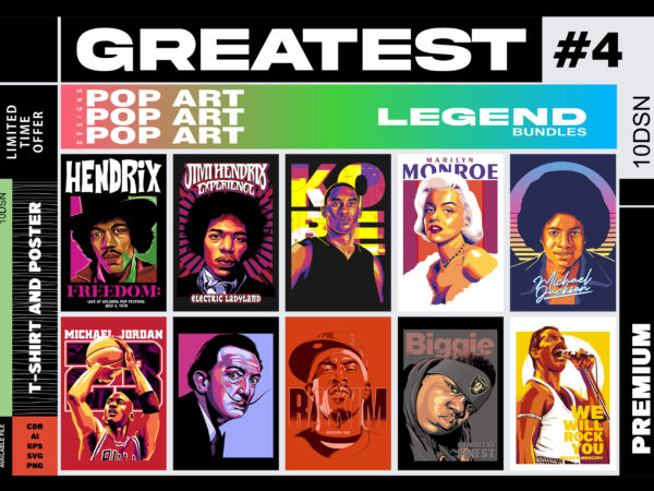 Greatest pop art designs #4 – legend