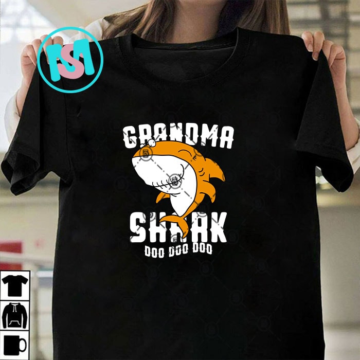 Grandma Shark T Shirt Grandma Grandpa Halloween Christmas
