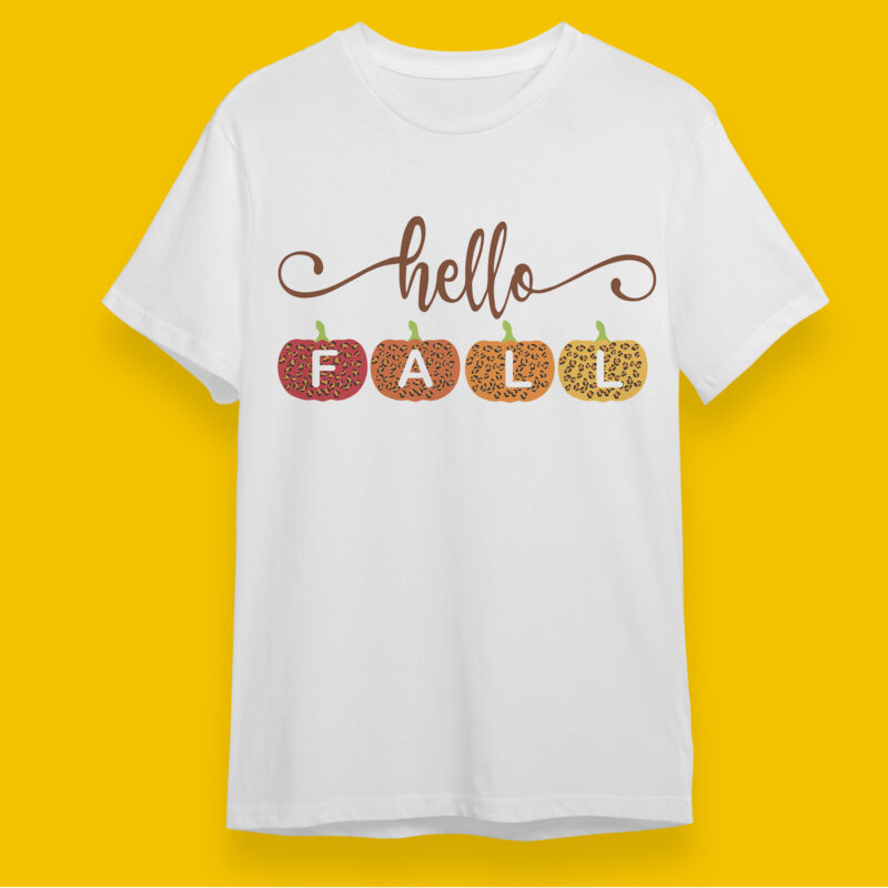 Hello Fall Trending Gifts, Shirt For Fall Svg File Diy Crafts Svg Files For Cricut, Silhouette Sublimation Files