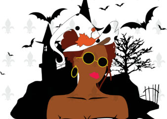 Black Girl Magic Halloween Gifts, Shirt For Halloween Svg File Diy Crafts Svg Files For Cricut, Silhouette Sublimation Files