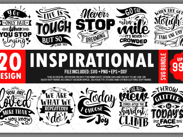 Inspirational svg design bundle