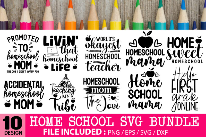 Home School SVG Bundle