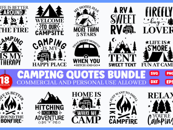 Camping svg bundle t shirt vector file