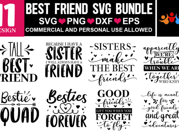 Best friend svg bundle t shirt template