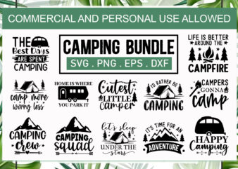 Camping SVG Bundle t shirt vector file