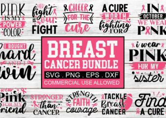 Breast Cancer SVG Bundle