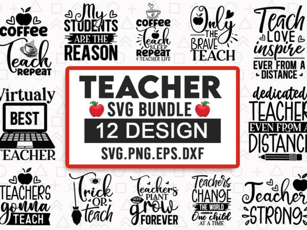 Teacher svg bundle t shirt designs for sale