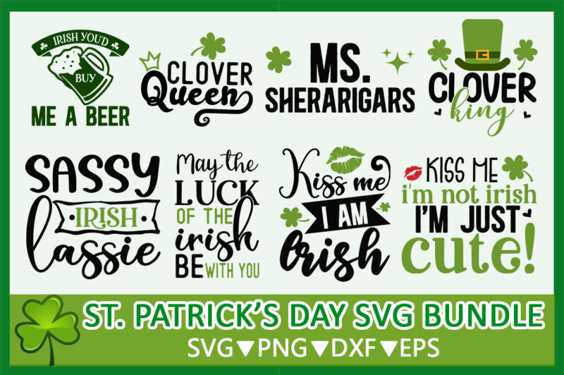 St Patrick’s SVG Bundle